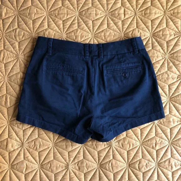 J.Crew Navy Chino Shorts Size 4 - Picture 3 of 5